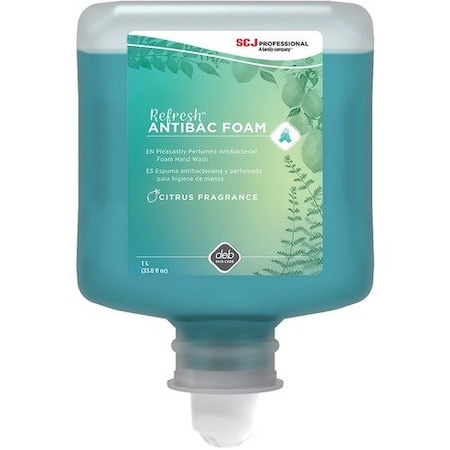 Sc Johnson Hand Soap, Antibacterial, Foam, 1 Liter, Green SJNANT1L